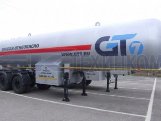 GT7 ППЦТ-31 - полуприцеп-цистерна для сжиженного углеводородного газа (СУГ) (27,1 кубов, 2 оси)