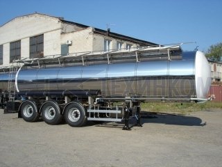 Молоковоз/водовоз полуприцеп-цистерна ППЦ-33 объемом 30 кубов Foxtank фото 2