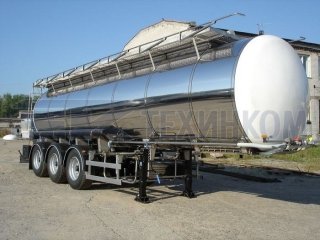 Молоковоз/водовоз полуприцеп-цистерна ППЦ-33 объемом 30 кубов Foxtank