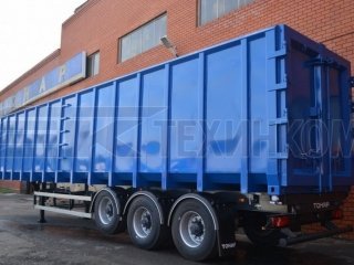 Кузов для контейнеровоза (для перевозки металлического лома) модели Тонар-974614-0000013 объемом 65 кубов фото 5