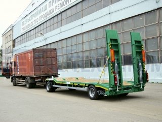 Тверьстроймаш 83402T-S15 - полуприцеп-тяжеловоз Trailer (15 тонн, 2 оси)