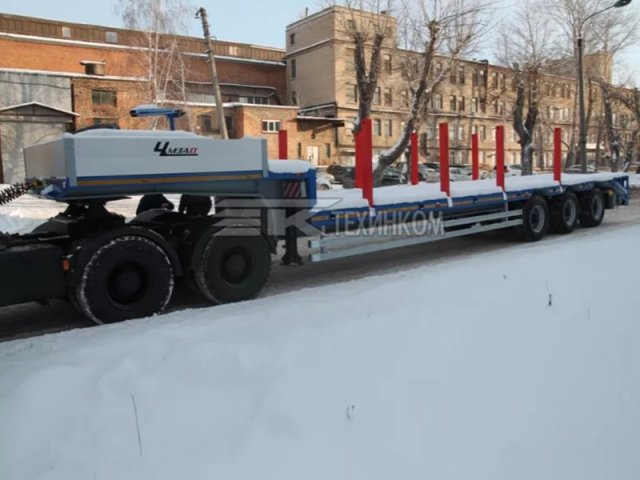 Полуприцеп-тяжеловоз ЧМЗАП-99064-081-ККТГ (37,5 тонн, 3 оси)