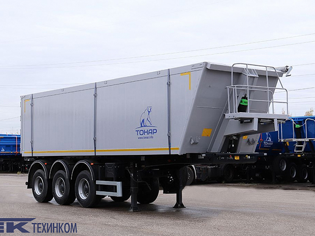 Полуприцеп-зерновоз самосвальный Тонар-9594 (алюминиевый кузов) (31 тонна, 3 оси)