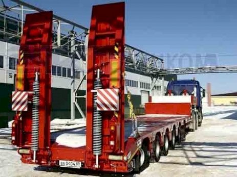 Полуприцеп-тяжеловоз с раздвижной платформой Модель 99396E-74