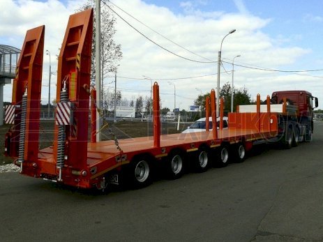 Полуприцеп-тяжеловоз с раздвижной платформой Модель 99395E-65