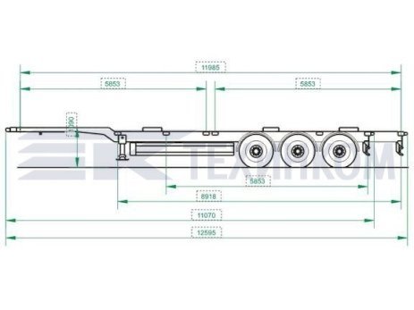 Полуприцеп-контейнеровоз Модель 99393C-SE