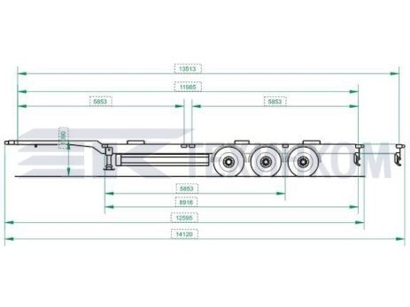 Полуприцеп-контейнеровоз Модель 99393C-LE