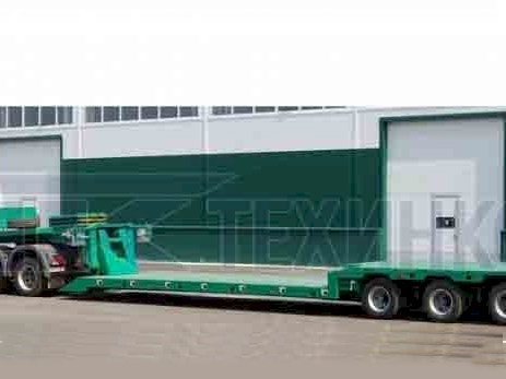 Низкорамный полуприцеп-тяжеловоз с фронтальным заездом Модель 99393F-P38Tr