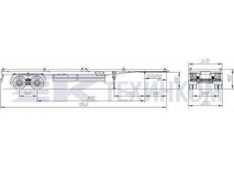 Полуприцеп бортовой НЕФАЗ 93344-12-02 (теперь ТЗА)